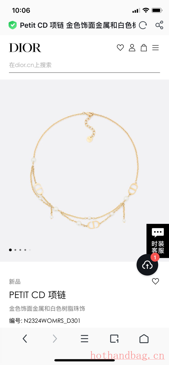 Dior Necklace CE12117 Dior Necklace CE12117