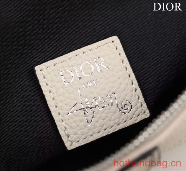 Dior Essentials SADDLE BAG Grained Calfskin 1ADPO093G WHITE Dior Essentials SADDLE BAG Grained Calfskin 1ADPO093G WHITE
