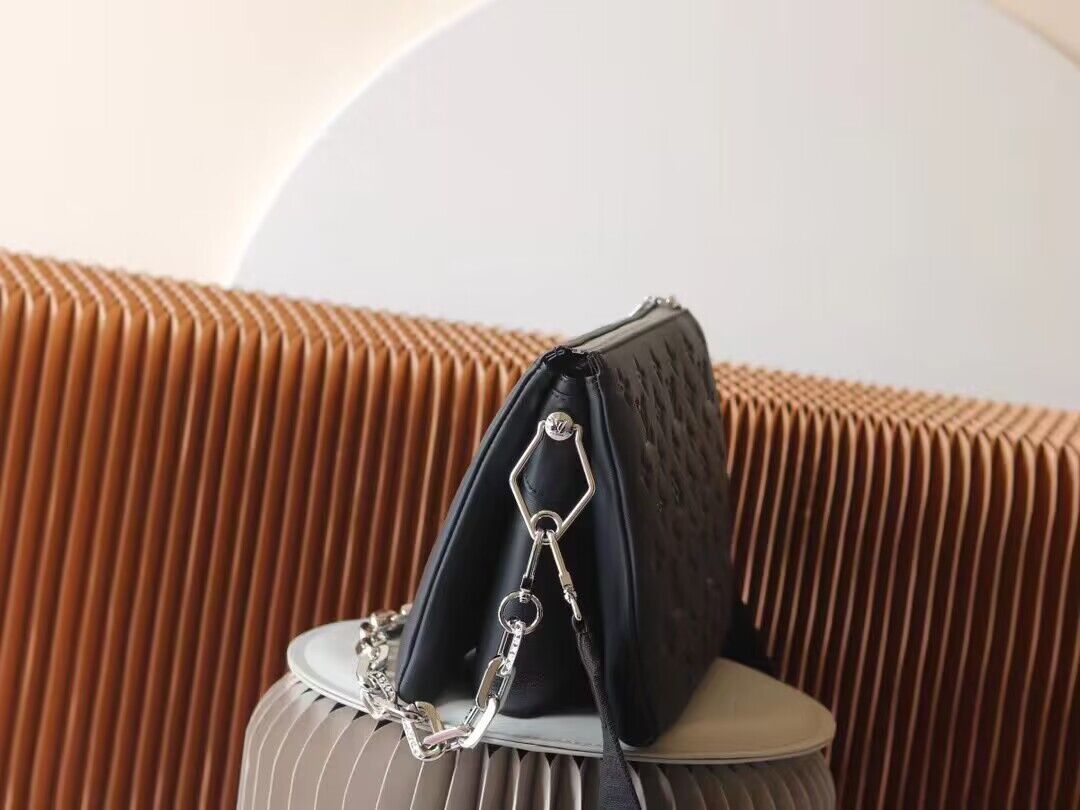 Louis Vuitton Original Leather Coussin PM M21198 Navy Blue Louis Vuitton Original Leather Coussin PM M21198 Navy Blue