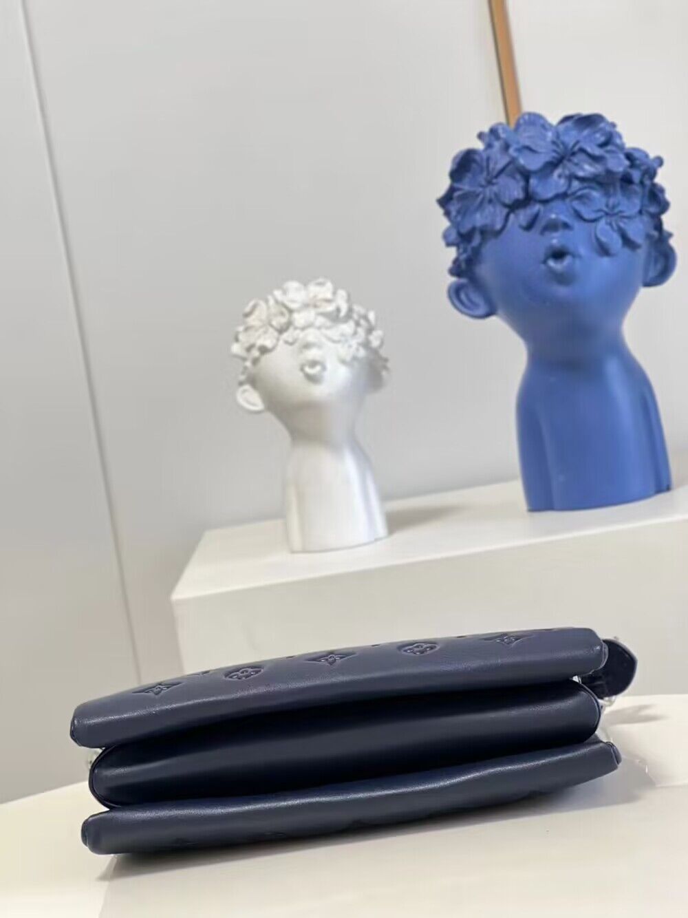 Louis Vuitton Original Leather Coussin PM M21198 Navy Blue Louis Vuitton Original Leather Coussin PM M21198 Navy Blue