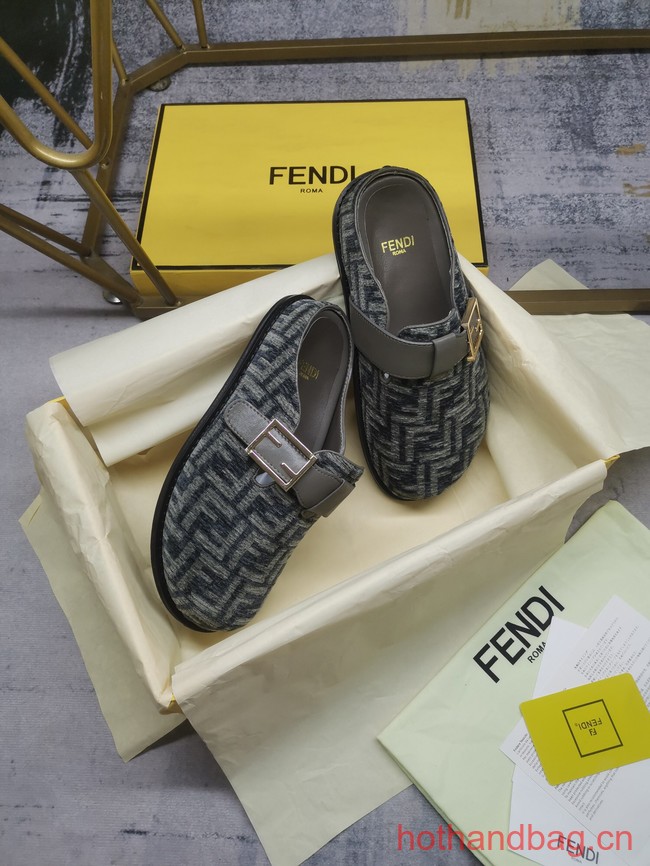 Fendi Feel leather slides 93669-4