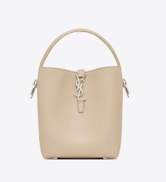 SAINT LAURENT LE 37 SMALL IN SHINY LEATHER 7490362 WHITE SAINT LAURENT LE 37 SMALL IN SHINY LEATHER 7490362 WHITE