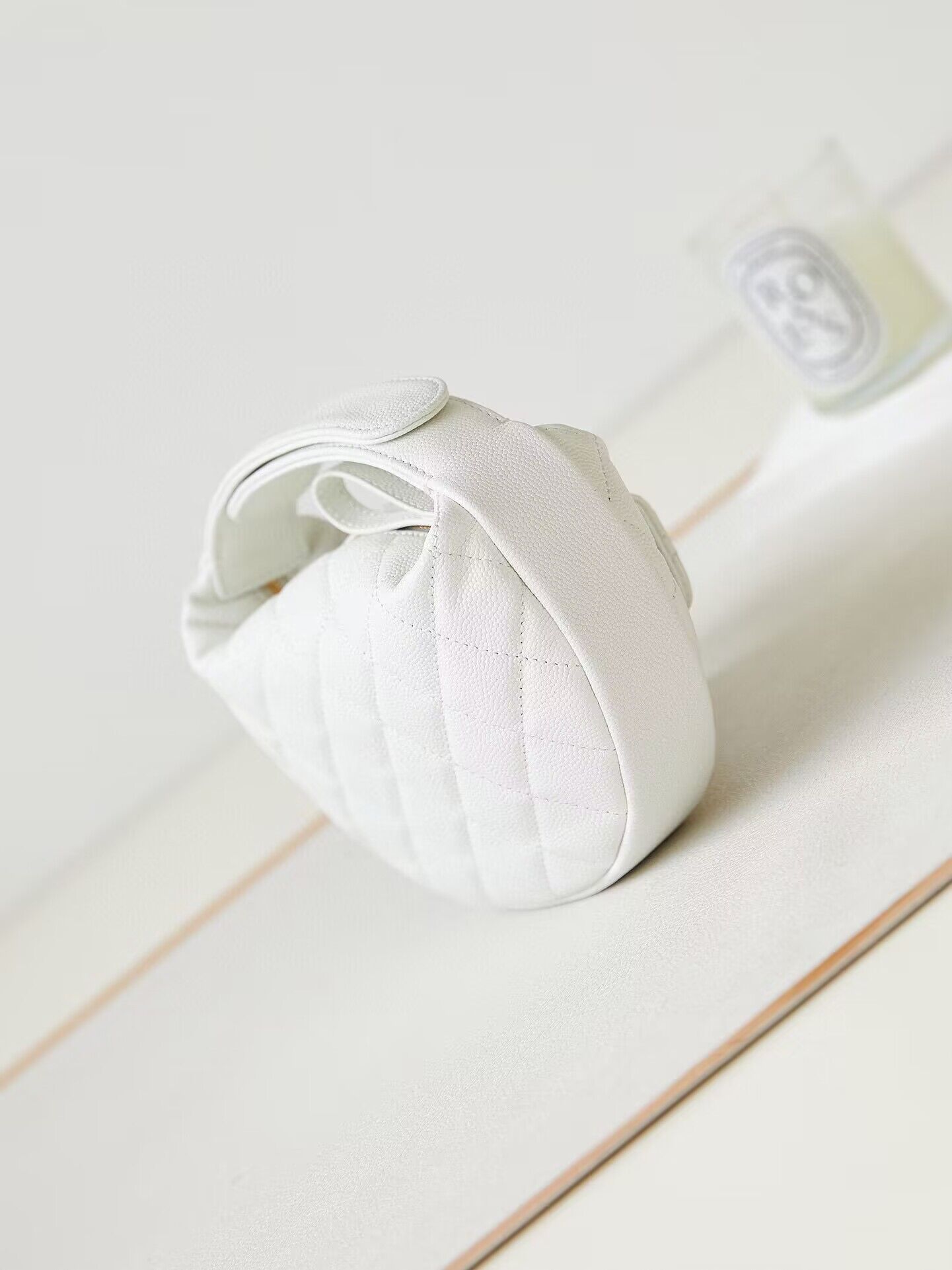 Chanel Caviar Quilted Polly Pocket AP3467 White Chanel Caviar Quilted Polly Pocket AP3467 White