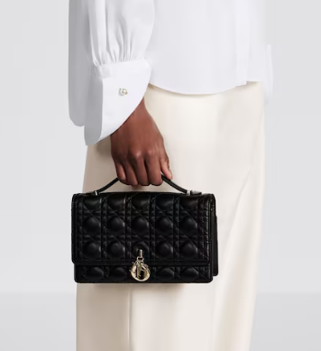 MISS DIOR TOP HANDLE BAG black Cannage Lambskin M0997ON MISS DIOR TOP HANDLE BAG black Cannage Lambskin M0997ON