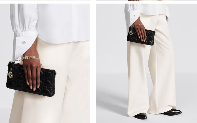 MISS DIOR MIDI MINI BAG black Cannage Lambskin S6006ONM MISS DIOR MIDI MINI BAG black Cannage Lambskin S6006ONM