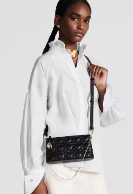 MISS DIOR MIDI MINI BAG black Cannage Lambskin S6006ONM MISS DIOR MIDI MINI BAG black Cannage Lambskin S6006ONM