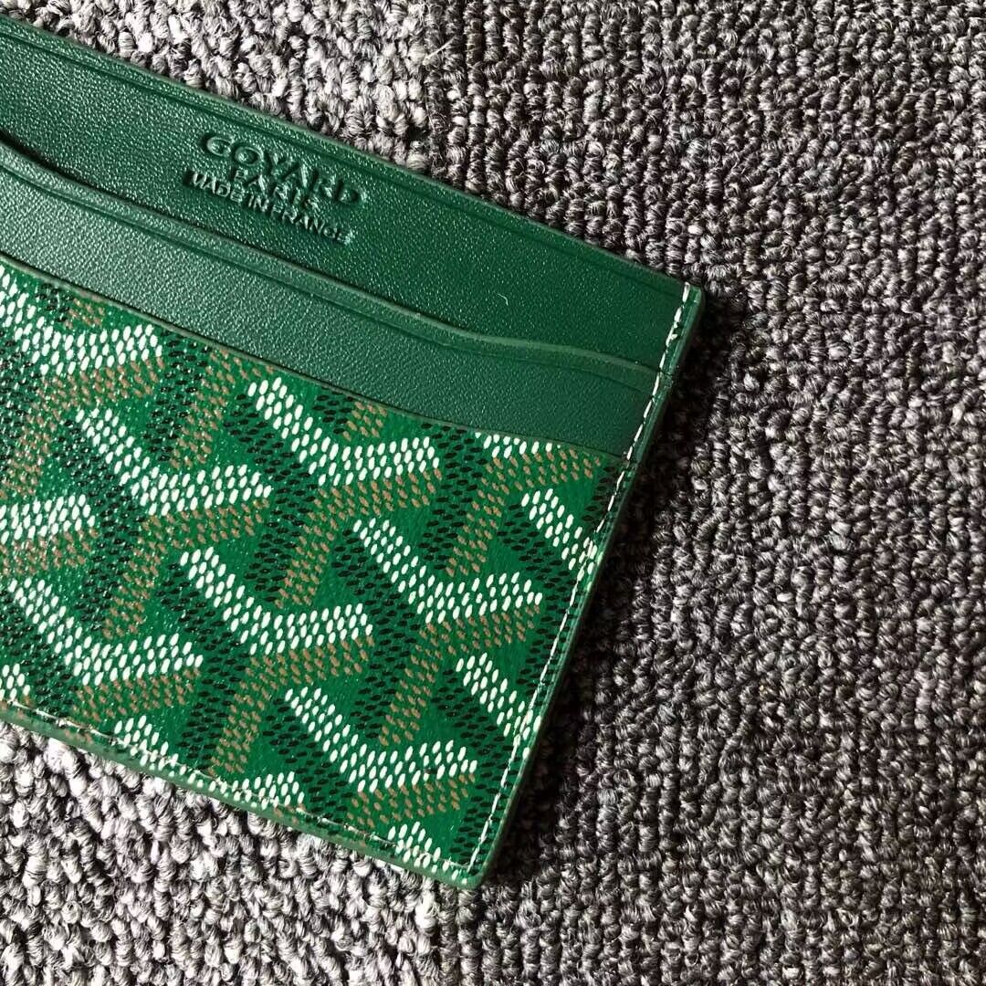 Goyard Card case G9988 Green Goyard Card case G9988 Green