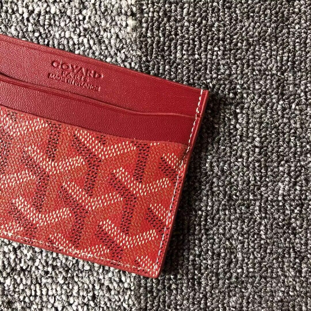 Goyard Card case G9988 Wine Goyard Card case G9988 Wine
