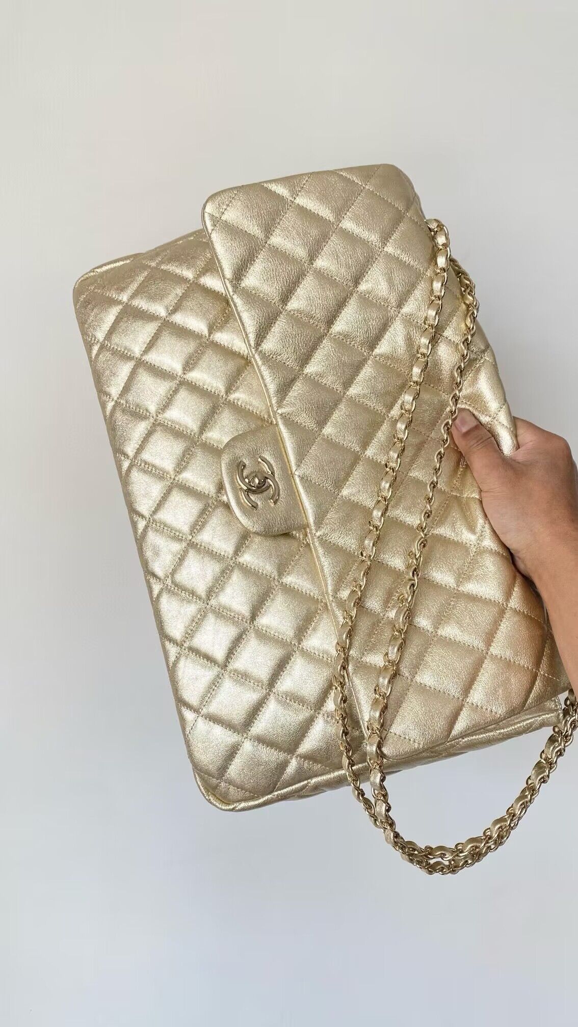 Chanel LARGE 2.55 HANDBAG AS4661 Gold Chanel LARGE 2.55 HANDBAG AS4661 Gold