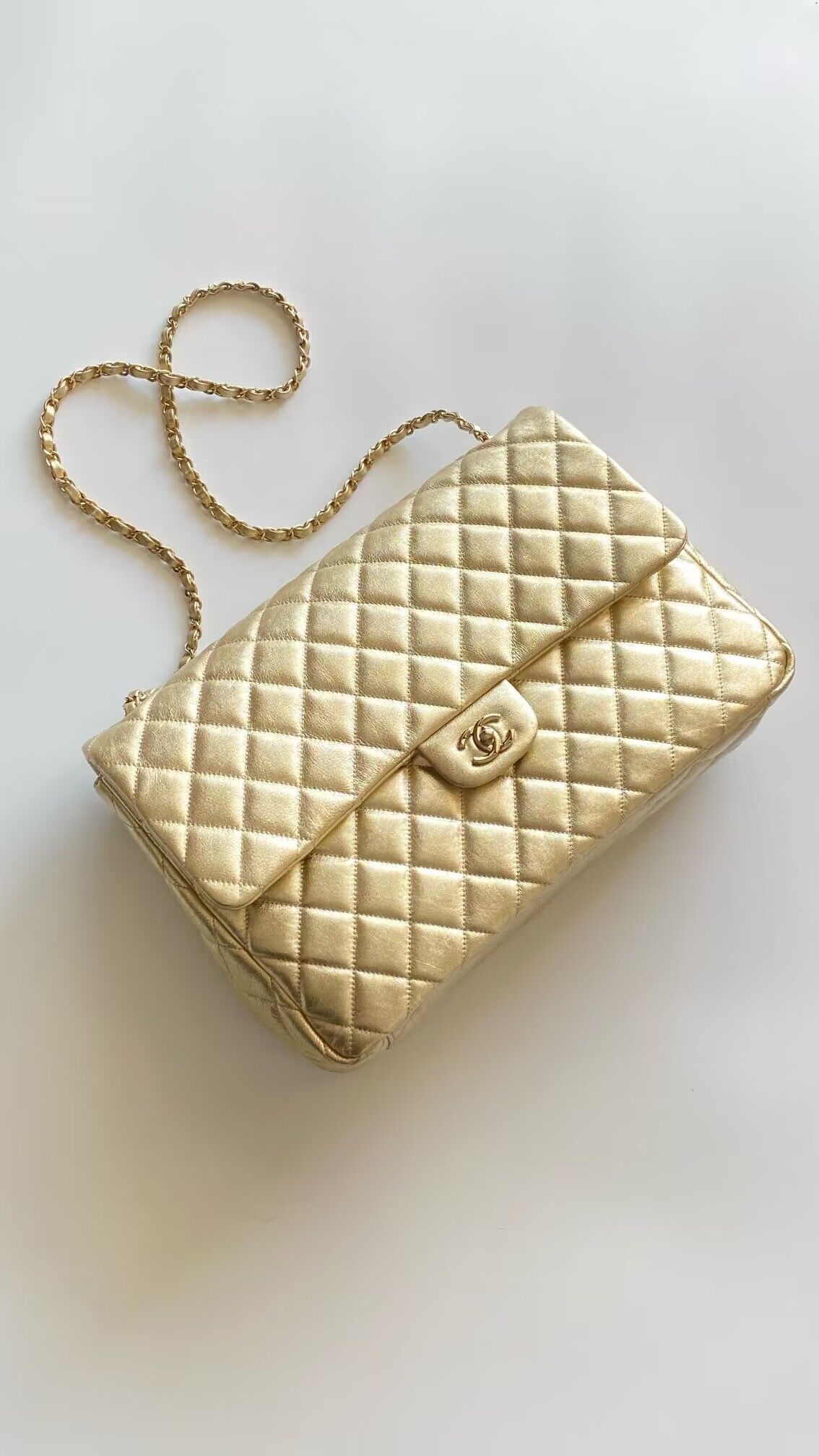 Chanel LARGE 2.55 HANDBAG AS4661 Gold Chanel LARGE 2.55 HANDBAG AS4661 Gold