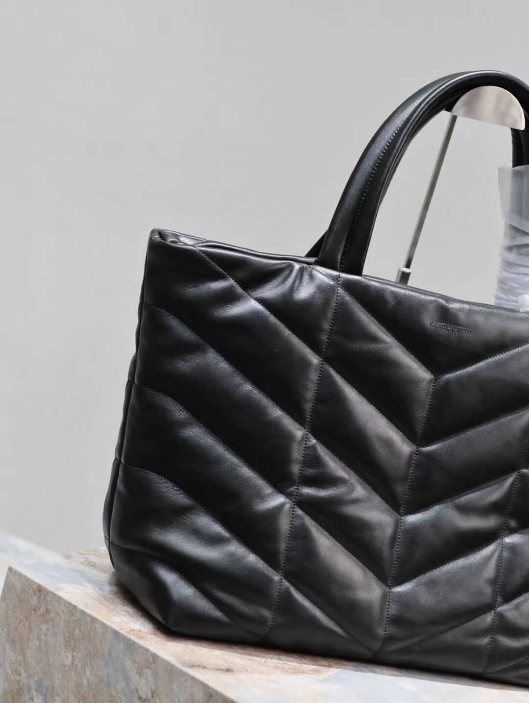 SAINT LAURENT TOTE IN SILKTECH CANVAS Y577729-1 BLACK SAINT LAURENT TOTE IN SILKTECH CANVAS Y577729-1 BLACK