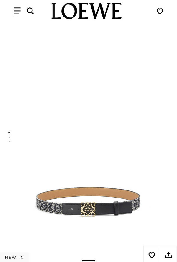 Loewe Belt 32MM LOB00080 Loewe Belt 32MM LOB00080
