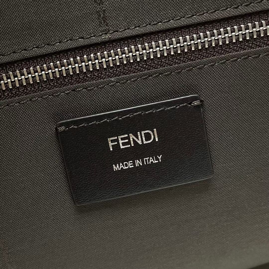 Fendi Chiodo Fendi Diagonal FF canvas backpack 7VZ076A Brown Fendi Chiodo Fendi Diagonal FF canvas backpack 7VZ076A Brown