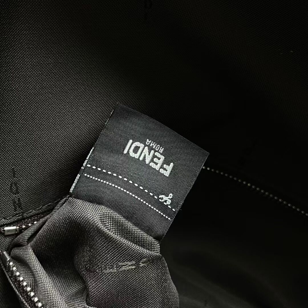 Fendi Chiodo Fendi Diagonal FF canvas backpack 7VZ076A Brown Fendi Chiodo Fendi Diagonal FF canvas backpack 7VZ076A Brown