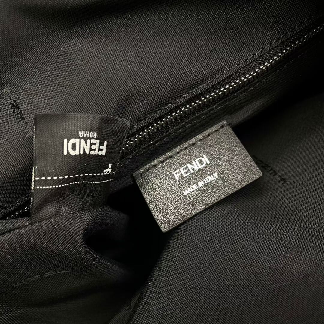 Fendi FF Jacquard Strike Medium fabric backpack F7602 Brown Fendi FF Jacquard Strike Medium fabric backpack F7602 Brown