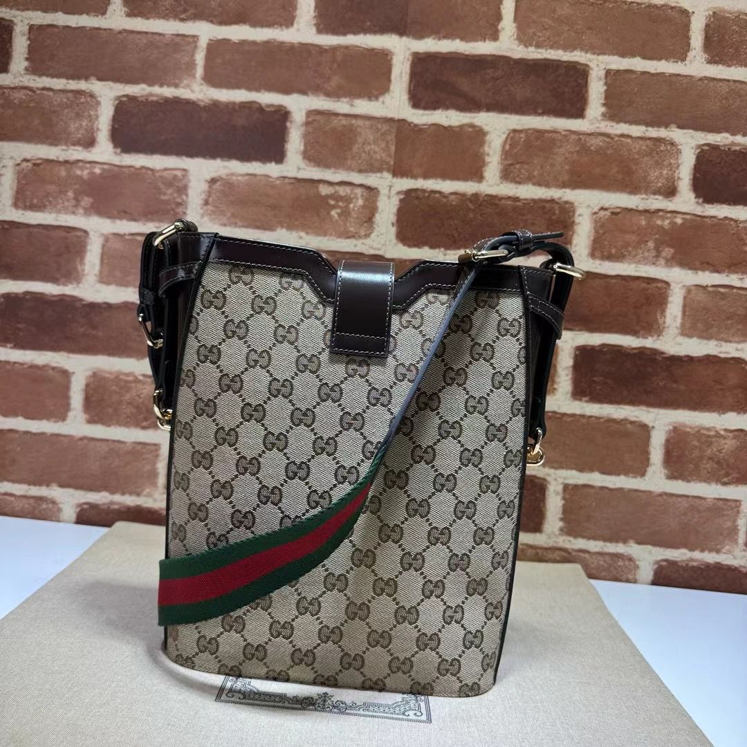 GUCCI GG Supreme Original Leather Bag 782911 Dark Brown GUCCI GG Supreme Original Leather Bag 782911 Dark Brown