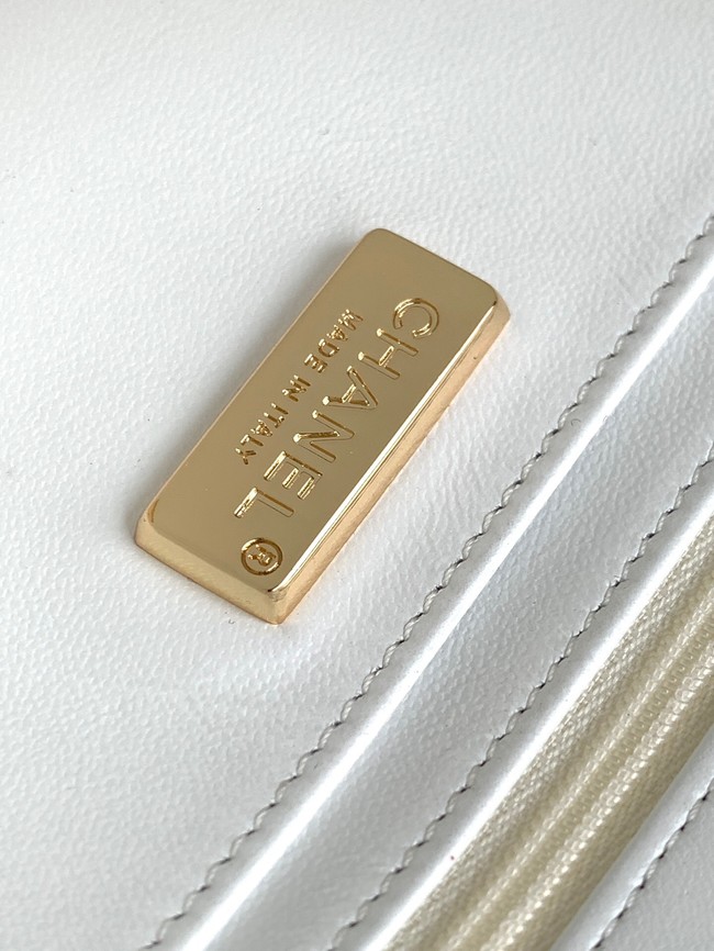 CHANEL SMALL FLAP BAG AS4561 White& Blue&Pink & green