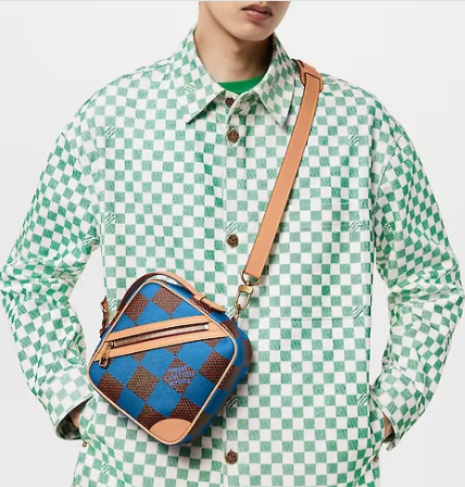 Louis Vuitton Chess Messenger N40547 Blue Louis Vuitton Chess Messenger N40547 Blue