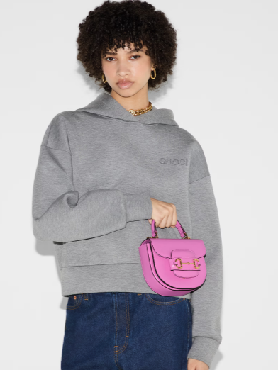 GUCCI HORSEBIT 1955 MINI TOP HANDLE BAG 781387 Pink GUCCI HORSEBIT 1955 MINI TOP HANDLE BAG 781387 Pink