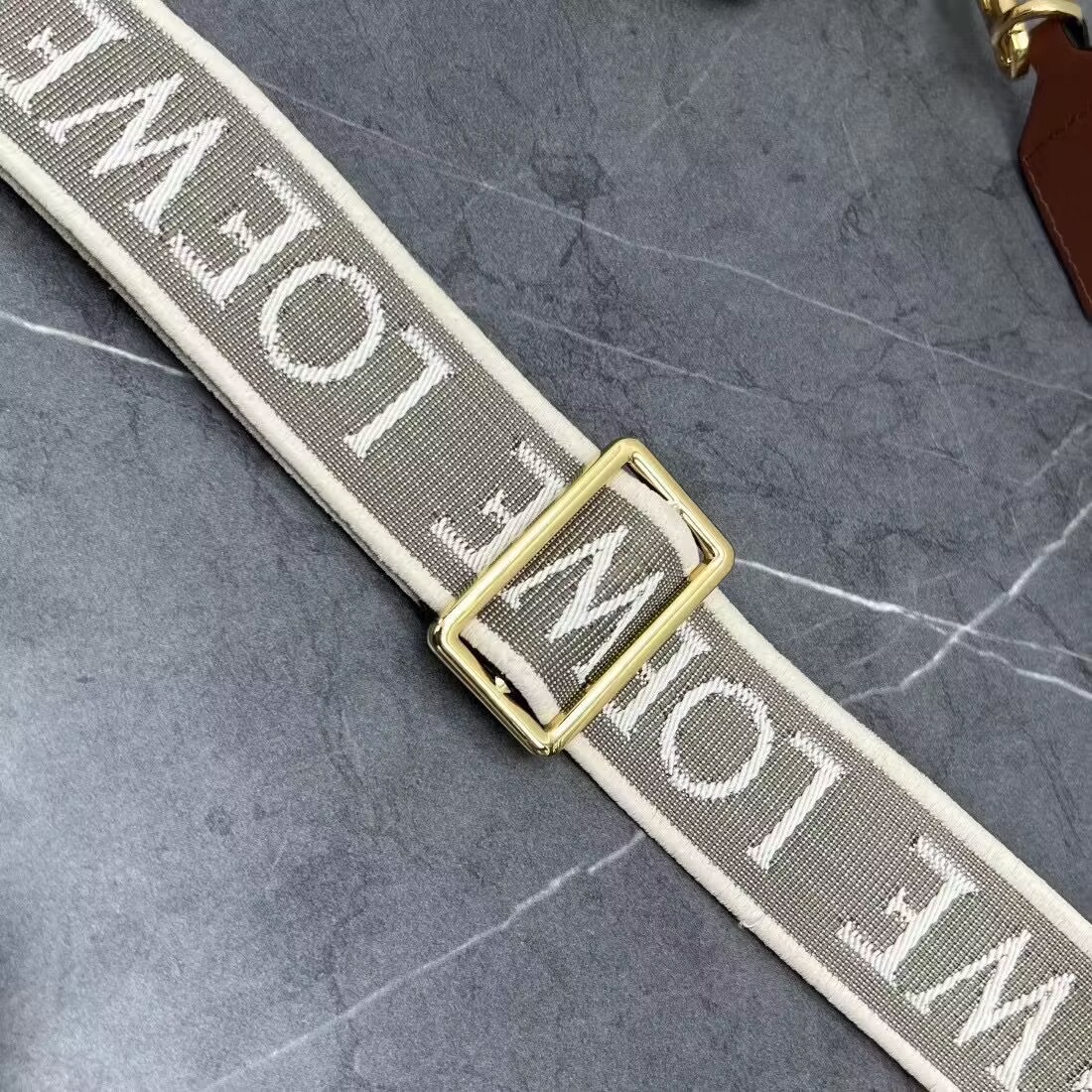 Loewe Woven Raffia Slit Mini Tote Bag 82020 Tan Loewe Woven Raffia Slit Mini Tote Bag 82020 Tan