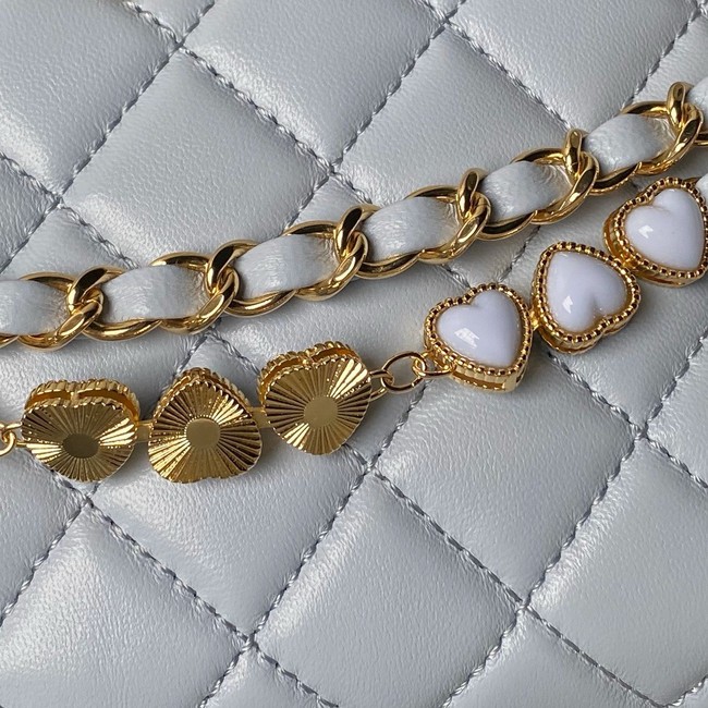 Chanel HOBO HANDBAG Lambskin & Gold-Tone Metal AS3787 light blue