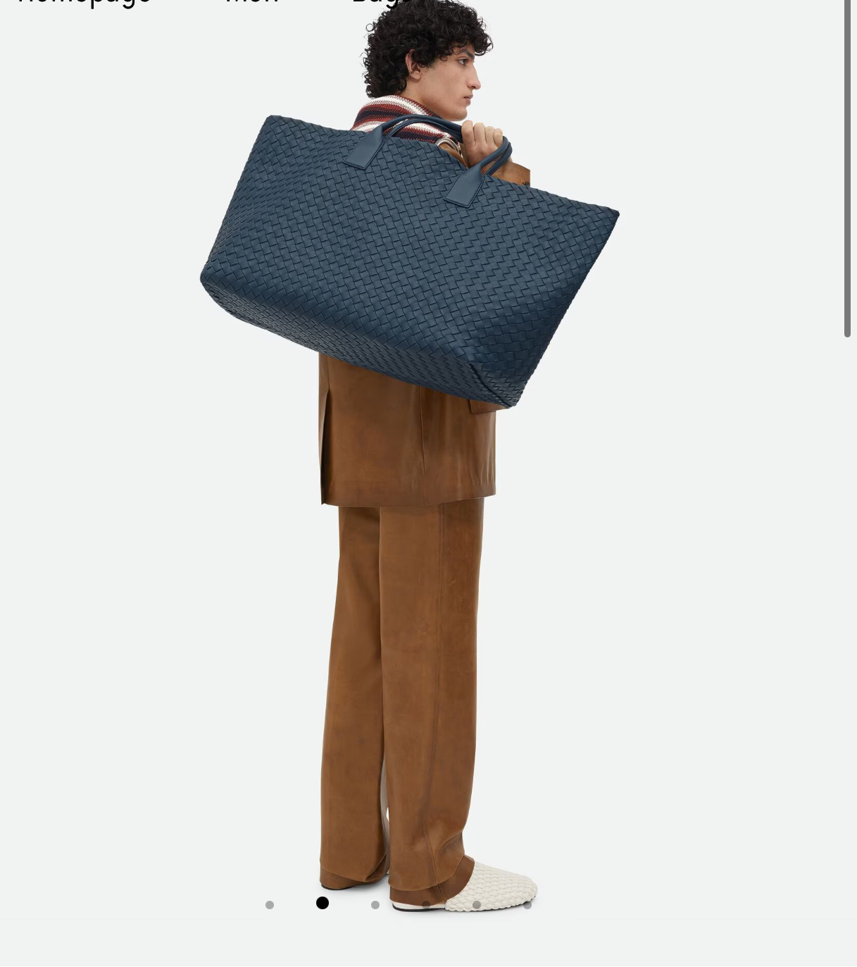 BOTTEGA VENETA Maxi Cabat Intreccio Leather Tote Bag 787115 Deep Blue BOTTEGA VENETA Maxi Cabat Intreccio Leather Tote Bag 787115 Deep Blue