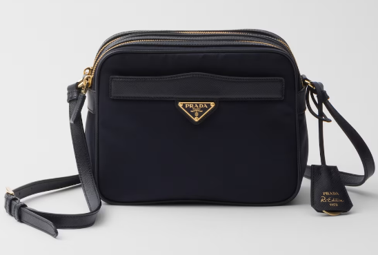 Prada Re-Edition 1978 Re-Nylon and Saffiano leather mini shoulder bag 1BH218 Navy Prada Re-Edition 1978 Re-Nylon and Saffiano leather mini shoulder bag 1BH218 Navy