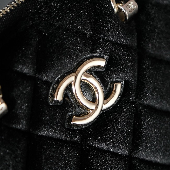 CHANEL MINI SHOPPING BAG AS5131 Velvet black