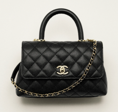 Chanel FLAP BAG WITH TOP HANDLE A92990 black Chanel FLAP BAG WITH TOP HANDLE A92990 black