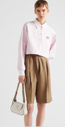 Prada Small leather shoulder bag 1BD358 White Prada Small leather shoulder bag 1BD358 White