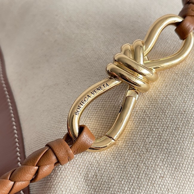 Bottega Veneta Small Andiamo Bag 766014 brown& canvas