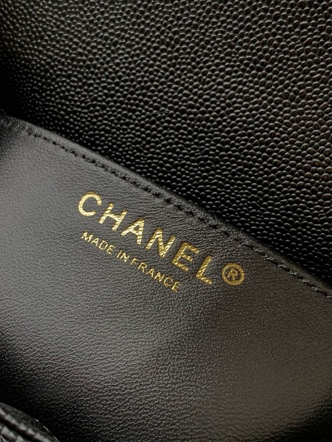 Chanel Grained Calfskin Shoulder Bag AS5329 black