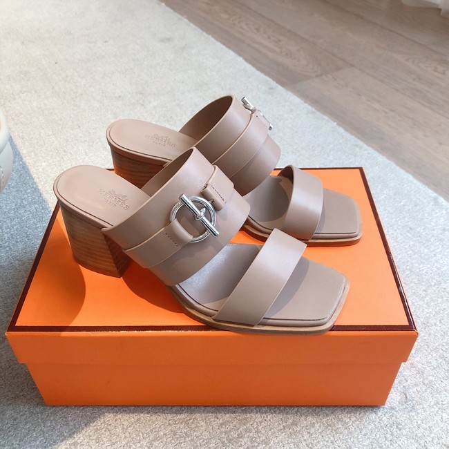 Hermes WOMENS SANDAL Heel 6.5CM 55861-1