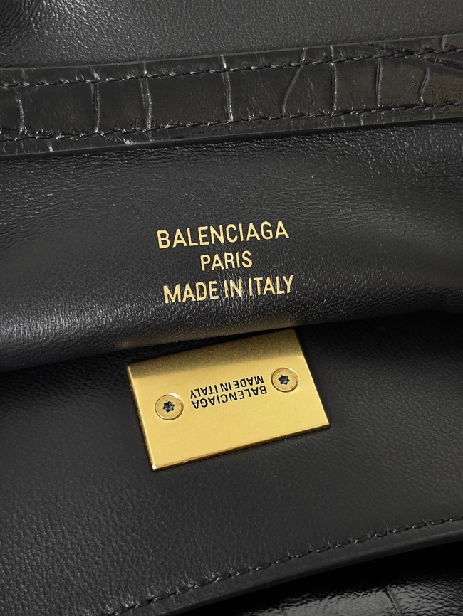 Balenciaga Rodeo Handbag Large crocodile skin 795458 black
