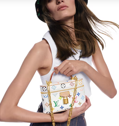 Louis Vuitton LV x TM Vanity Chain Pouch M13662 white Louis Vuitton LV x TM Vanity Chain Pouch M13662 white