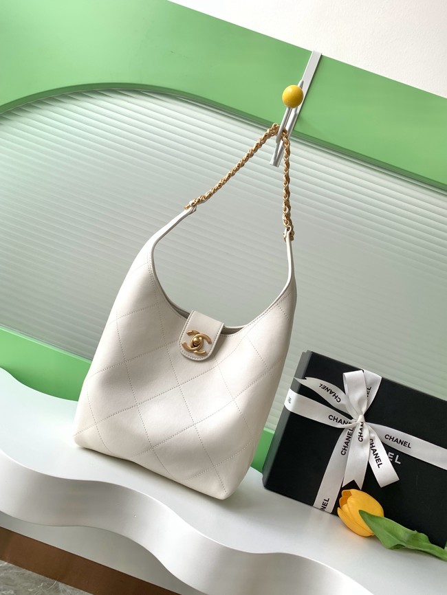Chanel HOBO HANDBAG AS5403 white