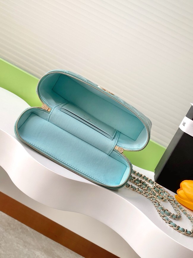 Chanel CLUTCH WITH CHAIN AP4531 Lake blue