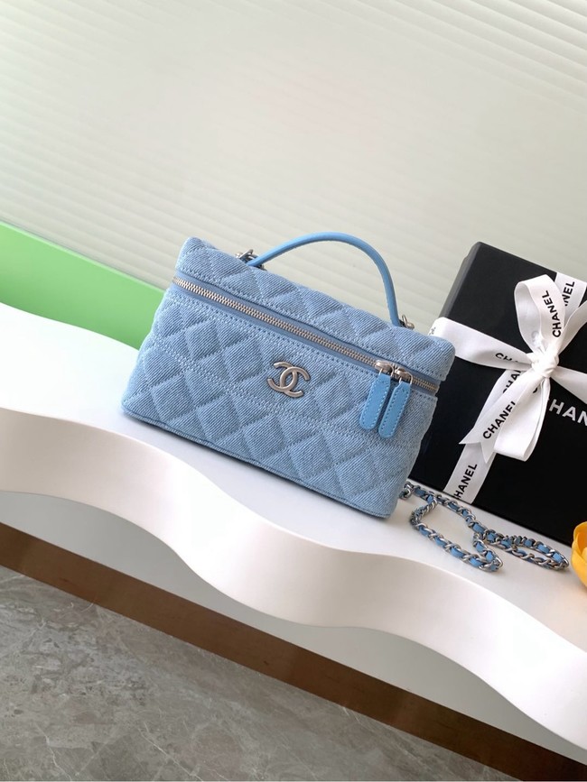 Chanel CLUTCH WITH CHAIN Denim AP4407-2 blue