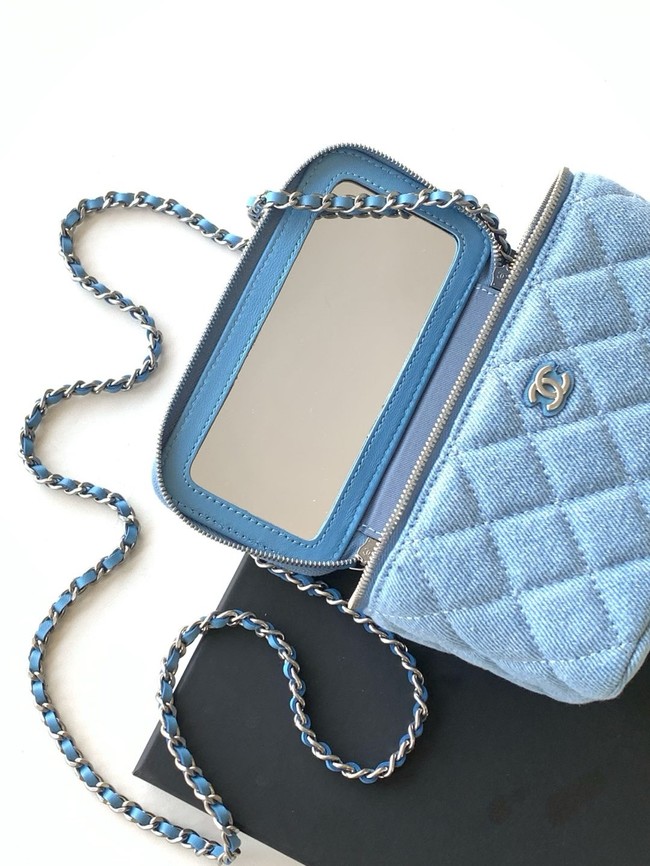 Chanel CLUTCH WITH CHAIN Denim AP4404 blue