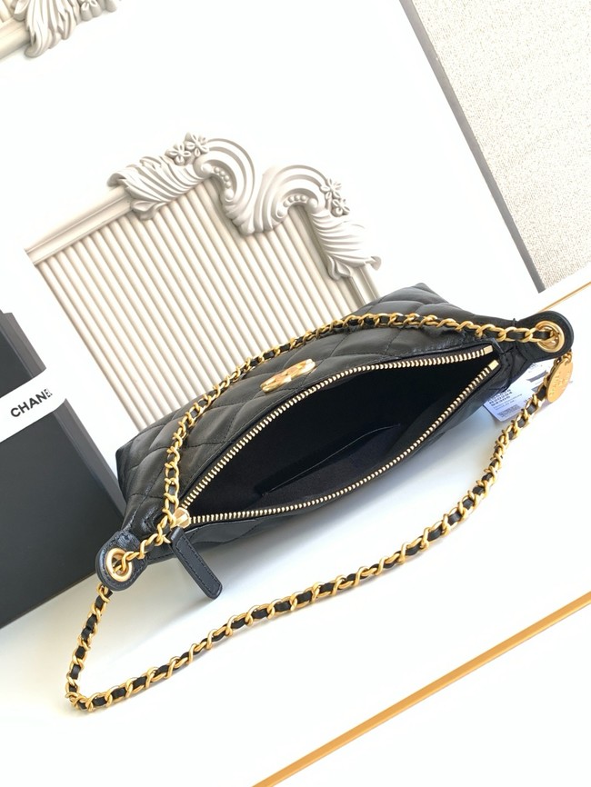 Chanel small HOBO BAG AS5528 black