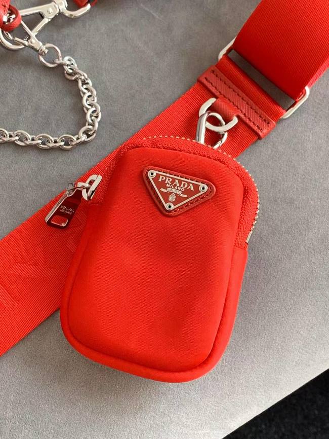 Prada Re-Edition nylon shoulder bag 1BH204 red