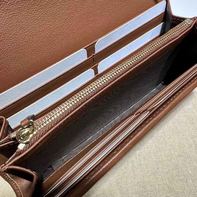 GUCCI BLONDIE WALLET ON CHAIN 725215 Camel