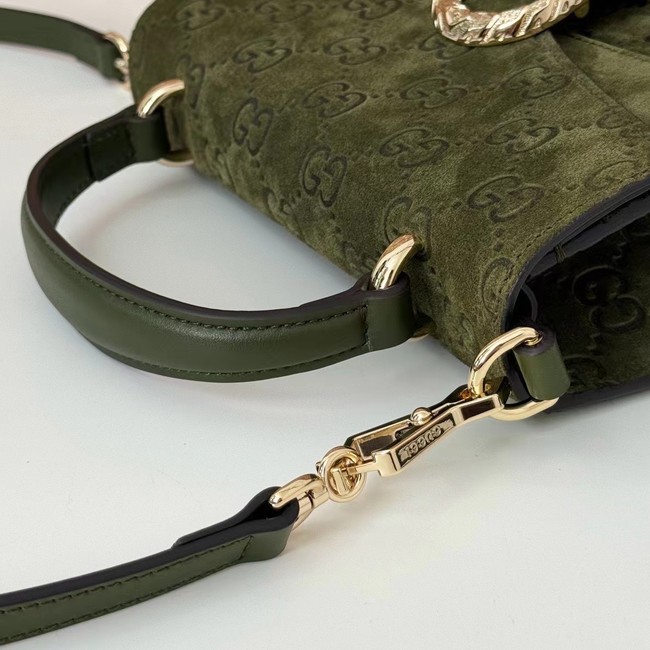 GUCCI DIONYSUS MINI TOP HANDLE BAG 813400 Dark green