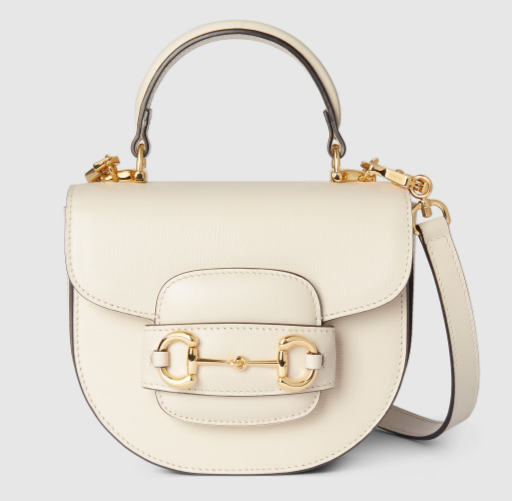 GUCCI HORSEBIT 1955 MINI TOP HANDLE BAG 781387 white