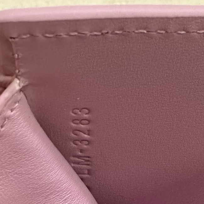 Celine SMALL FLAP WALLET TRIOMPHE IN SHINY CALFSKIN 10D783 Purple