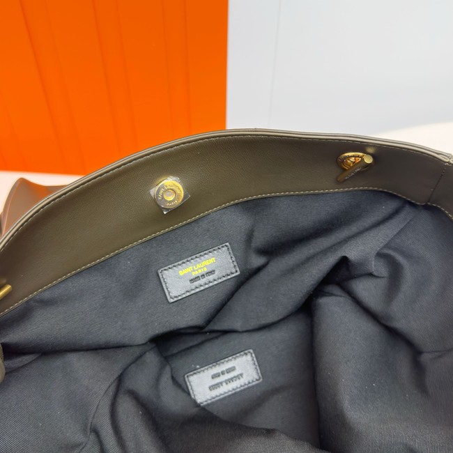 SAINT LAURENT JAMIE SHOPPING IN LAMBSKIN 809824 LIGHT MUSK