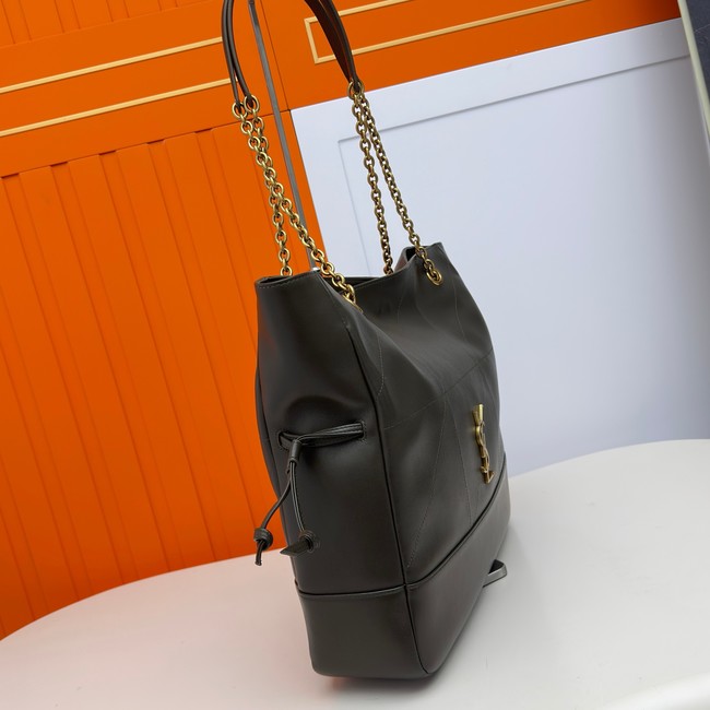 SAINT LAURENT JAMIE SHOPPING IN LAMBSKIN 809824 LIGHT MUSK