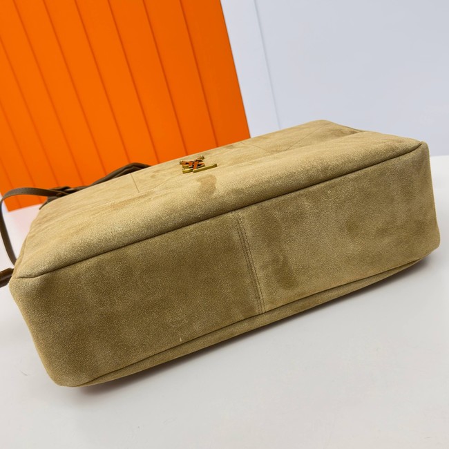 SAINT LAURENT JAMIE SHOPPING IN SUEDE 809824 GOLDEN LEAF