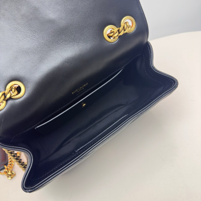 SAINT LAURENT LOULOU SMALL IN MATELASSE LAMBSKIN 801437 black