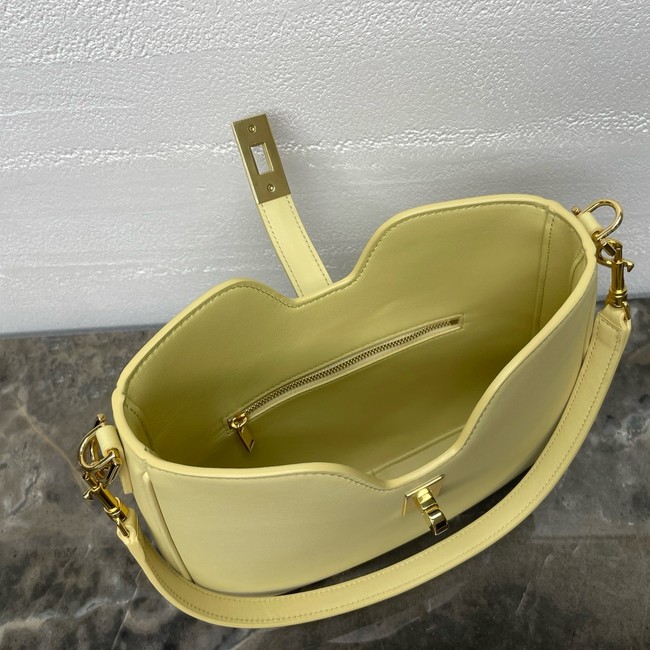 Celine SMALL CAMILLE 16 SOFT BAG IN SMOOTH CALFSKIN 120693 SPRING YELLOW
